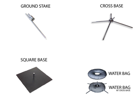 Angled Flag Hardware